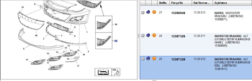 Ön Tam Izgara Ast 2013 Nikalajlı Panjur (13387328)