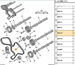 Triger Kayışı Trıger Kayısı 104 Dıs 106 306 206 Tu3jp (0816.F2)