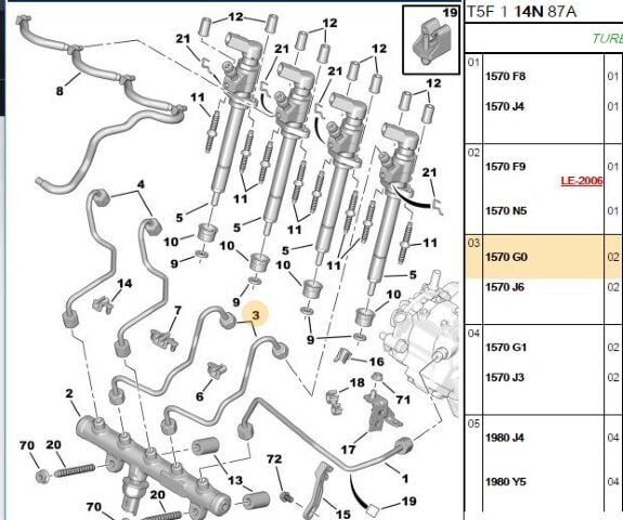 Enjektör Borusu C4 (1570G0)