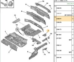 Arka Panel Sol Köşe Sacı (7239.P7)