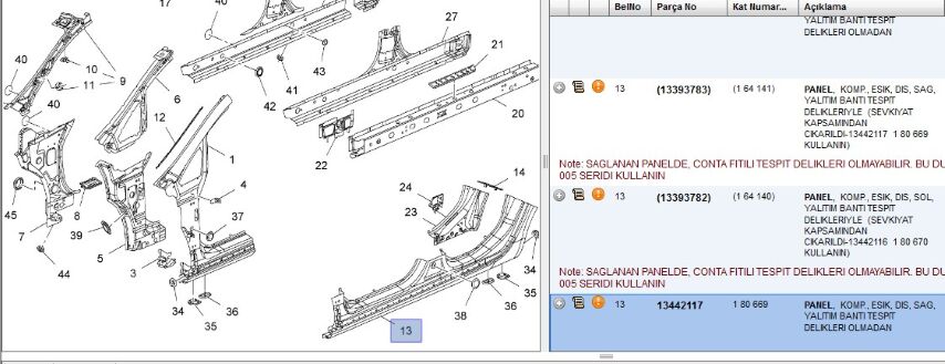 Marşbiyel Sac Sağ Ast J Nb Dış Sacı Astra-j Marsbıyel Dıs Sag Astra (13442117)