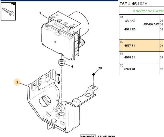 Abs Blok Ayağı Ayagı 307 Restyl (4537.71)