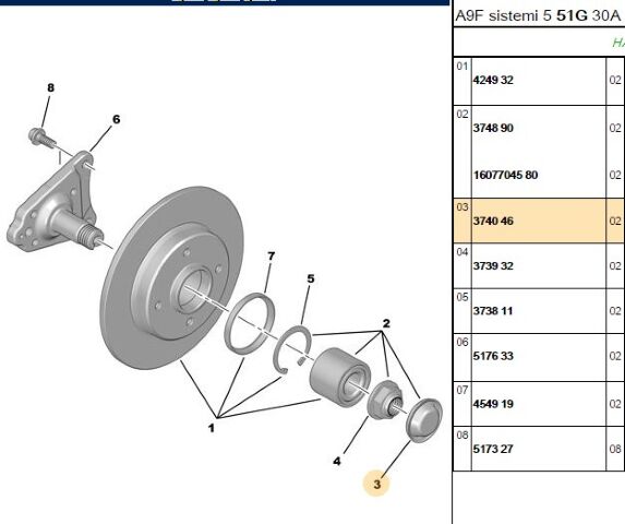 Arka Porya Kapağı Kapagı En 3740 44 (eski No 44) (3740.46) (,03639692,374046,3740.44)