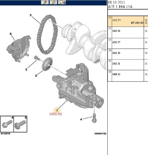 Agraf Yağ Pompası Ep6dt 308 Cooper (1001.H1) (,01001.F3,1001.E8)
