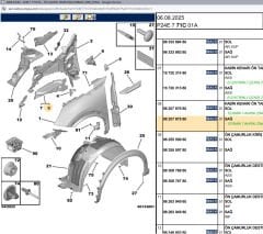 Psa Sağ Ön Çamurluk İç Sacı