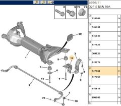 Viraj Demir Bağlantı Ayak (eski No 5172 53) (5172.61) (,0517261,5172.53,5170.C7)