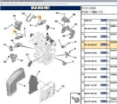 Psa Dağıtım Yönlendirme Elektrovanası 3553490