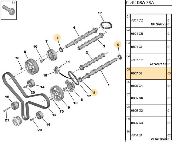 Eksantrik Mil Keçesi Sılındır Baslıgı Ve Trıger Qs (0807.36)