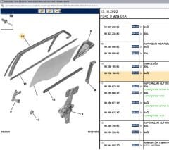 Psa Sağ Arka Cam Çerçeve Fitili