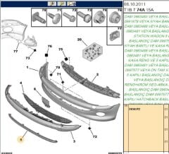 Tampon Karlık Alt Lastıgı 206 (7414.P2)