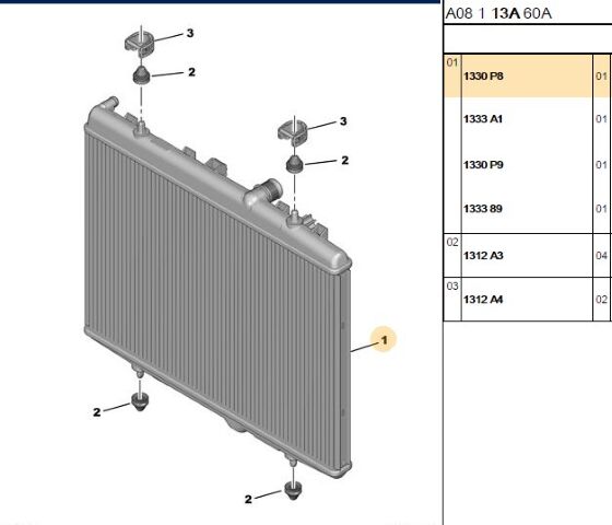 Su Radyatörü 207 Dw6 (1330.P8)