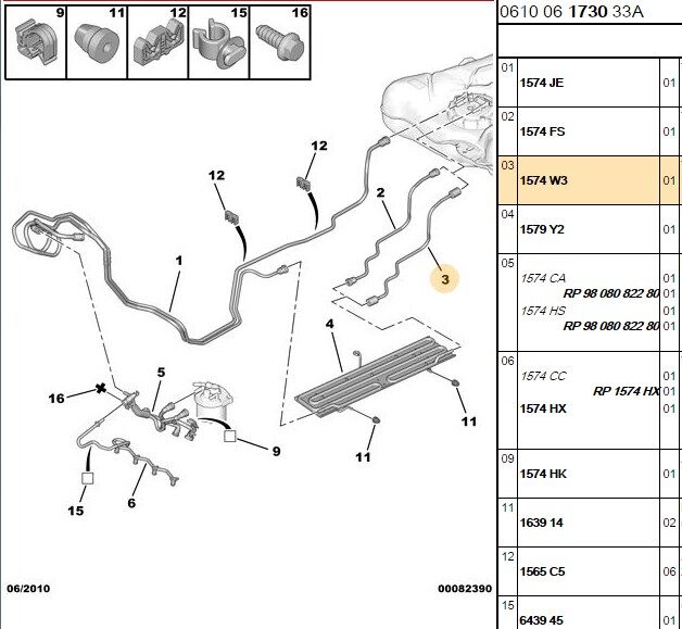 Geri Dönüş Hort Yakıt Hortumu C5 X7 (1574.W3)