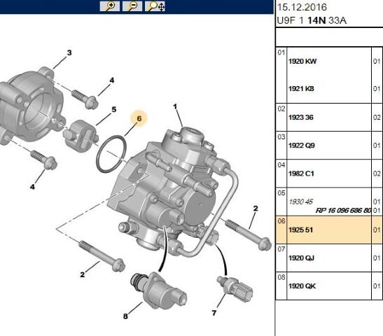 Boxer Iıı Orıng Mazot Pompa Contası (1925.51)
