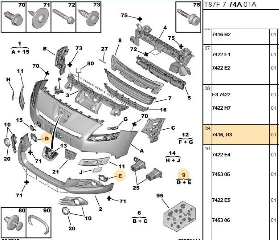 Sis Far Bağlantı Ayak 5008 (7416.R3)