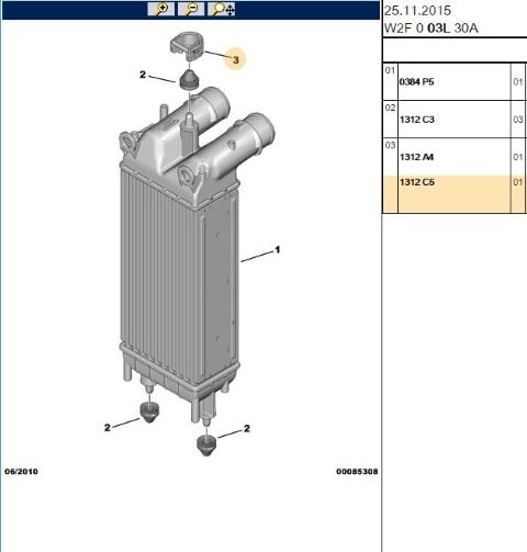 Sogutucu Radyatör Bağ Aya Radyator Bag Ayagı 301 (1312.C5) (,01312C5)