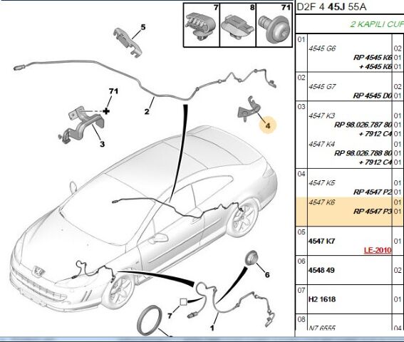 Abs Kaptörü 407 /c5 X7 (4545.K6) (,04545.G6,4545.H5,4545.H9)