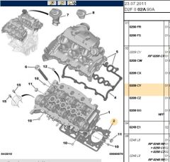 Silindir Kapak Contası Dt17ted4 (2 7 24v) (1 27) (4 Tırnak) Sılındır Kapagı (0209.CY)