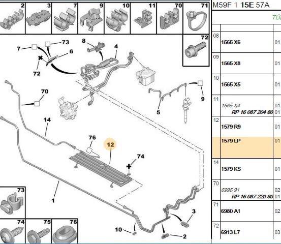 Mazot Soğutucusu 1 6 Partner Yakıt Soğutucu Borusu (1579.LP)