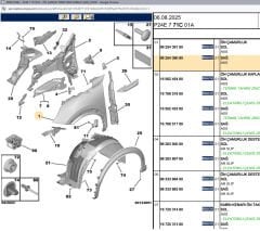 Psa Sağ Ön Çamurluk