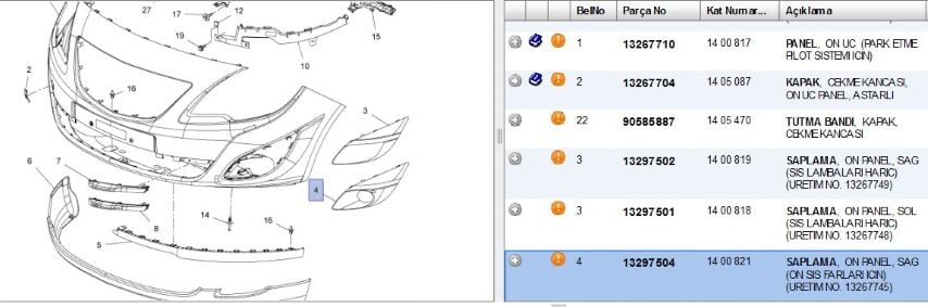 Sis Kapak Sağ Mer B Sisli Sıs Kapagı Sag Merıva Sıslı (13297504)