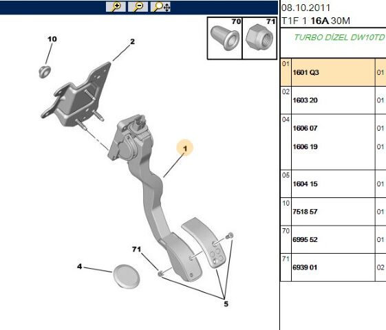 Gaz Pedalı (1601.Q3) (,01601.N9)