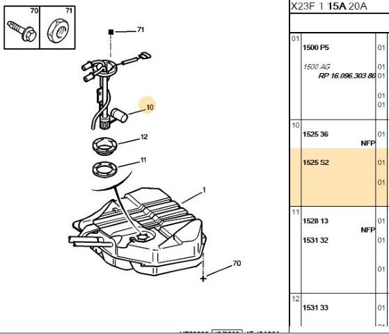 Depo Şamandrası Samandrası Boxer Hdı Bosch (1525.S2)