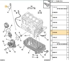 Yağ Çubuğu Ec5 301 308(t9) (eski No 1174 88) Motor Yagı (1174.93) (,0117493,1174.88)