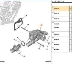 Termostad Kapagı Govdesı Ew10a/ew12j4 307/308/406/607 (1338.AV) (,01336.X9)
