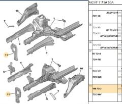 Şase Ön Sacı Sase On Sol Bıpper/nemo/fıorıno (7212.YW) (,01675065080,ALIN DAYANAĞI )