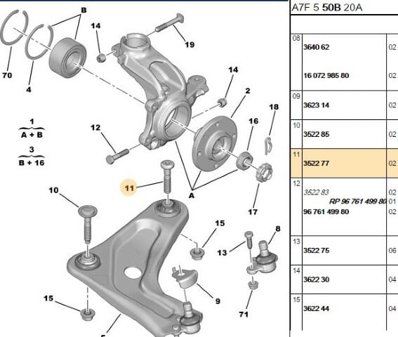 Salıncak Bağlantı Civatas (3522.77) (,03637272,352277)