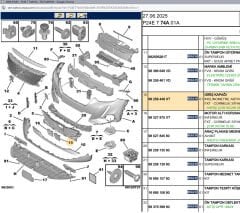 Psa Ön Tampon Izgara Kapağı