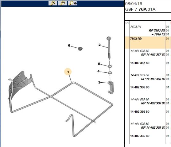 İstepne Tutucu Beşik Expert/jumpy/scudo Iıı (7603.R9)