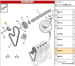 Triger Gergi Rulman Trıger Gergı Rulmanı Tu3jp/tu3a 206/206 /207/bıpper 206/206/207/bıpper Rulosu (082990)