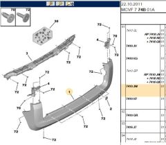 Arka Tampon Sensörlü Bipp (7410.GP) (,07410.JW,ARKA SAC TAMPON ,ARKA TAMPON SENSÖRLÜ BİPP)