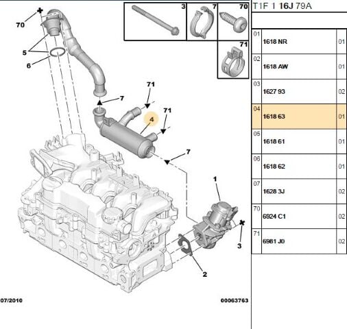 Egr Soğutucu 308/tepe/cmax Dw6ted4 Partükül Filitr (1618.63)