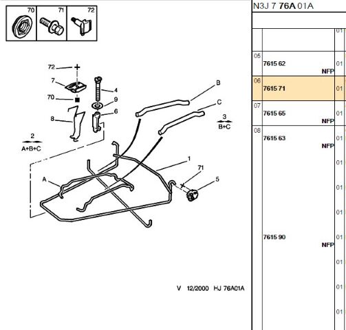 Stepne Kancası 106/206/306/405/605 (7615.71)