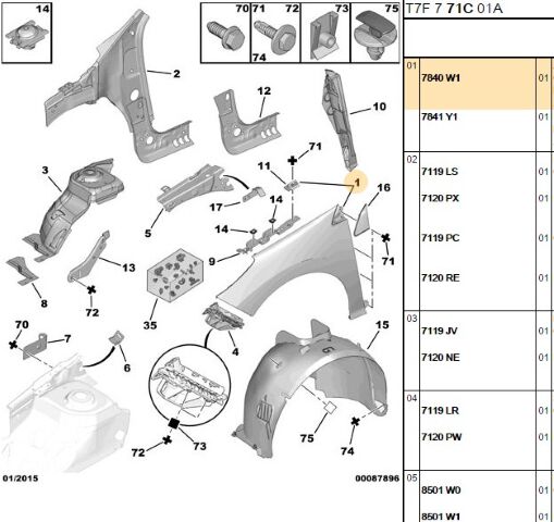 Sol Çamurluk 308 E M (7840.W1)