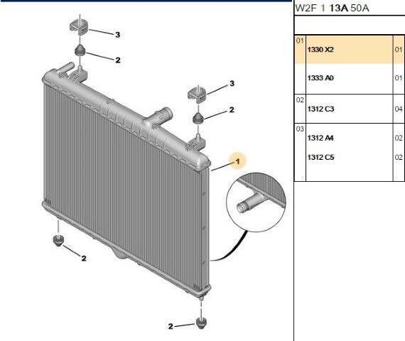 Su Radyatörü 508 C5 Ep6 Dv6 Motor (1330.X2)
