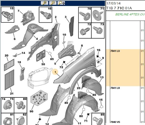 Ön Çamurluk Sag 206 (7841.L0)