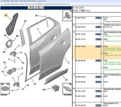 Psa Sağ Arka Kapı İzolatörü
