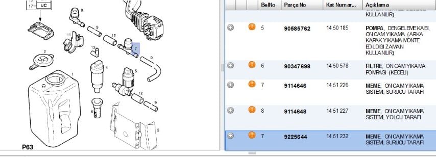 Su Fıskiye Meme Ön Sol Com C Memesi Astra J Fıskıye Memesı (9225644)