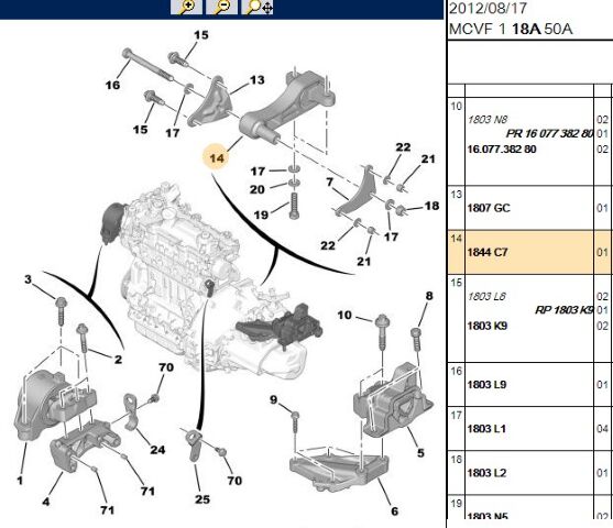 Motor Kulağı Sanzuman Takozu Fıorıno Bıpper Nemo 1 4ı 4hdı Euro5 08- Tork Onleme Rotu Dv4ted (1844.C7)
