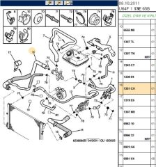 Radyatör Alt Hortumu Dw8 Expert/jumpy/scudo (1351.CH)