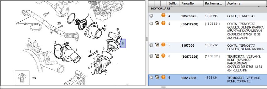 Termostat Ast G Astra-g Zafira-a Radıator Thermostats - Mountıng And Spare Parts (95517668)