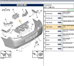 Psa Arka Tampon Orta Braketi