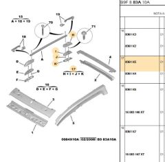 Tavan Bar Kapak Sağ Arka (8361.K5)