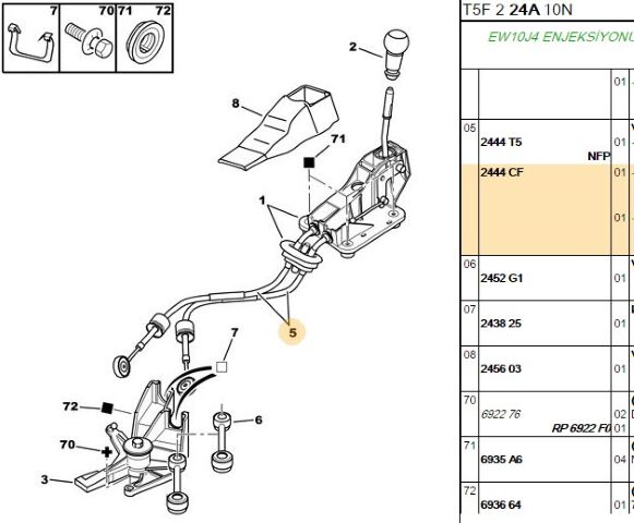 Vites Kablosu Vıtes 307 Dw4 Ew10j4s/be4r Erp No 1637136580 (2444.CF) (,02444.R1,2444.AJ,2444.Y1)