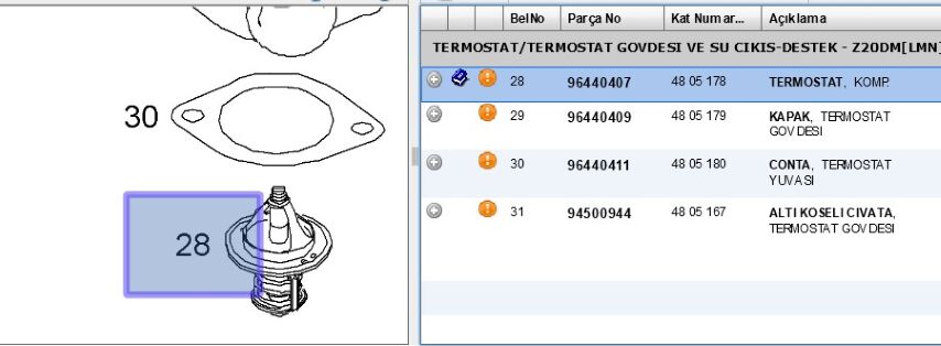 Termostat Z20dm Z20dmh Antara Captıva (96440407)