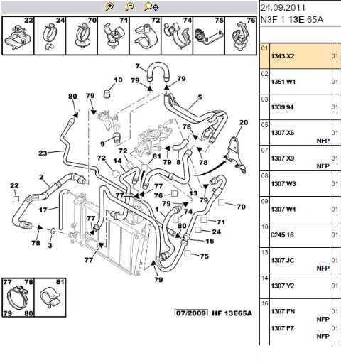 Soğutma Giriş Rekoru Radyator Ust Hortumu Partner/306/xsara 1 9d 00- (1343.X2)
