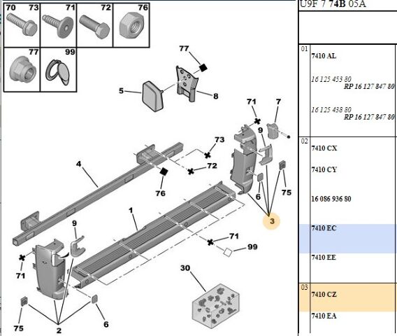 Arka Tampon Sağ Köşe Sag Boxer-3 15/17 M3 (7410.CZ)